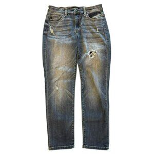 Judy Blue Los Angeles Boyfriend Fit Distressed Cropped Jeans Size 5/27